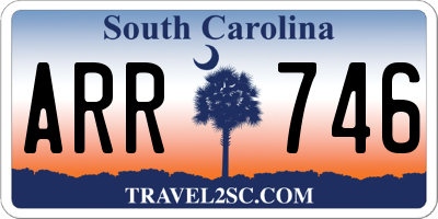SC license plate ARR746