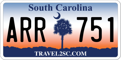 SC license plate ARR751