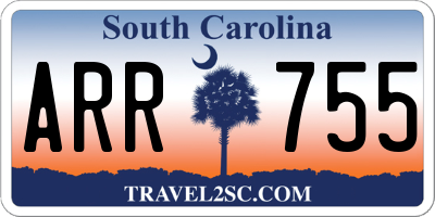 SC license plate ARR755