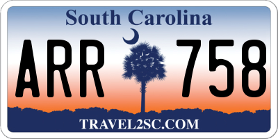 SC license plate ARR758