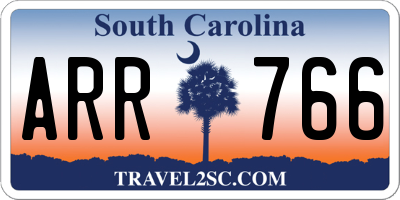 SC license plate ARR766