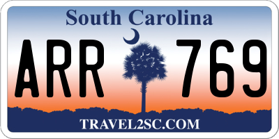 SC license plate ARR769