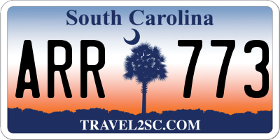 SC license plate ARR773