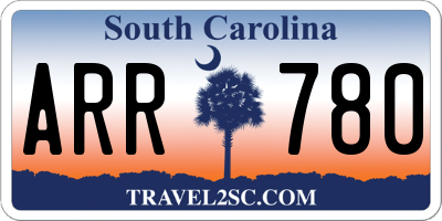 SC license plate ARR780
