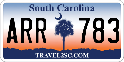 SC license plate ARR783
