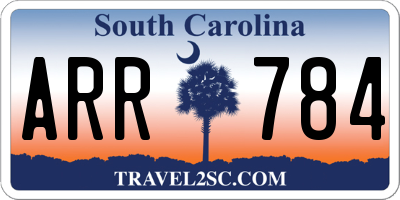 SC license plate ARR784