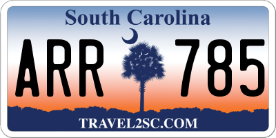 SC license plate ARR785