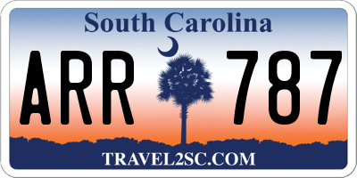 SC license plate ARR787