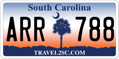 SC license plate ARR788