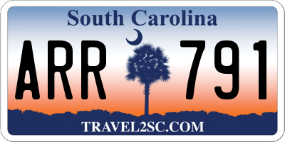 SC license plate ARR791