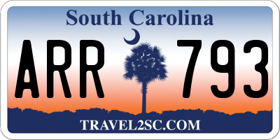SC license plate ARR793