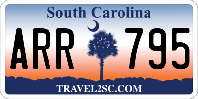 SC license plate ARR795