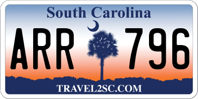SC license plate ARR796