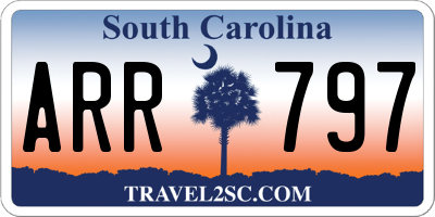 SC license plate ARR797