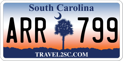 SC license plate ARR799