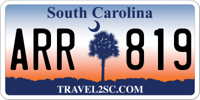 SC license plate ARR819