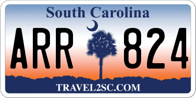SC license plate ARR824