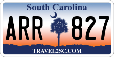 SC license plate ARR827