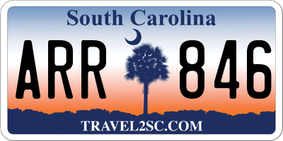 SC license plate ARR846
