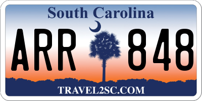 SC license plate ARR848