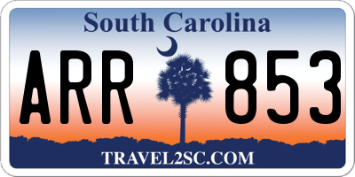 SC license plate ARR853