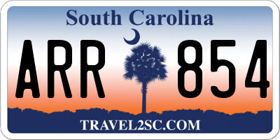 SC license plate ARR854