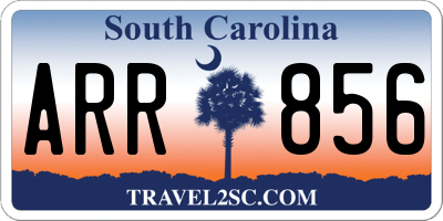SC license plate ARR856