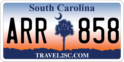 SC license plate ARR858