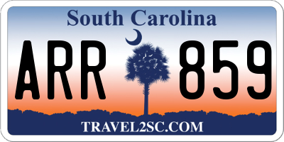 SC license plate ARR859