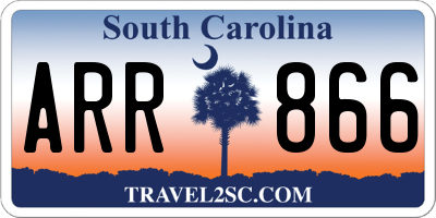 SC license plate ARR866
