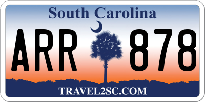 SC license plate ARR878