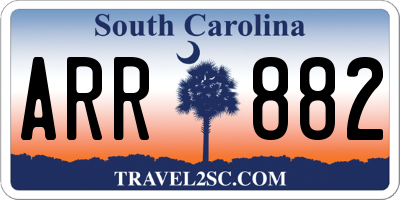 SC license plate ARR882