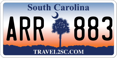 SC license plate ARR883