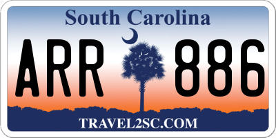 SC license plate ARR886