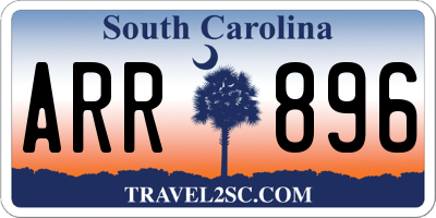 SC license plate ARR896