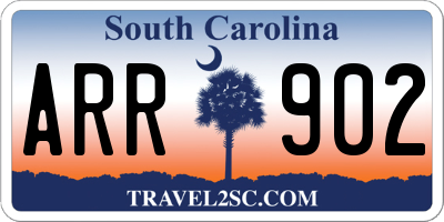 SC license plate ARR902