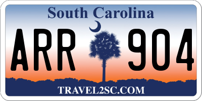 SC license plate ARR904