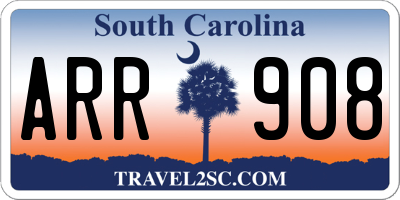 SC license plate ARR908