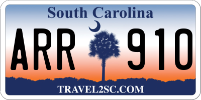 SC license plate ARR910