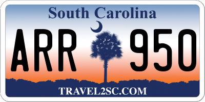 SC license plate ARR950