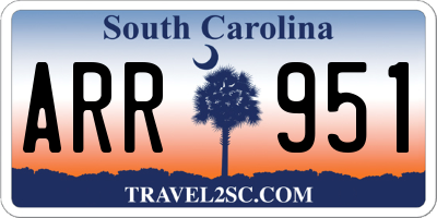 SC license plate ARR951