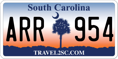 SC license plate ARR954
