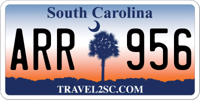 SC license plate ARR956