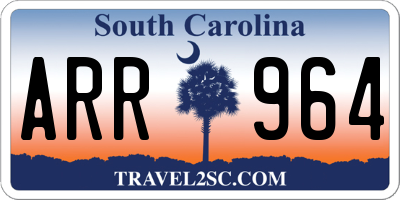 SC license plate ARR964