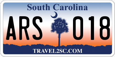 SC license plate ARS018