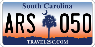 SC license plate ARS050