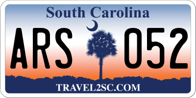 SC license plate ARS052