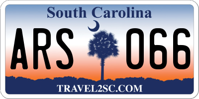 SC license plate ARS066