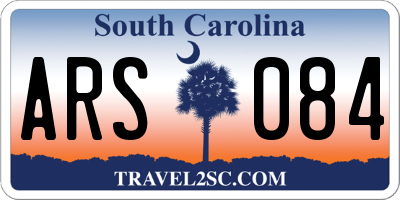 SC license plate ARS084