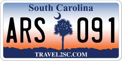 SC license plate ARS091